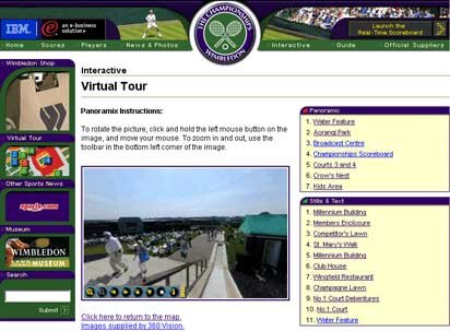 Virtual Tour panoramic function